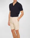 Orlebar Brown Men's Norwich Linen Shorts In Chai