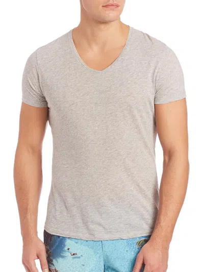 Orlebar Brown Ob V Tailored Fit V-neck T-shirt In Multi