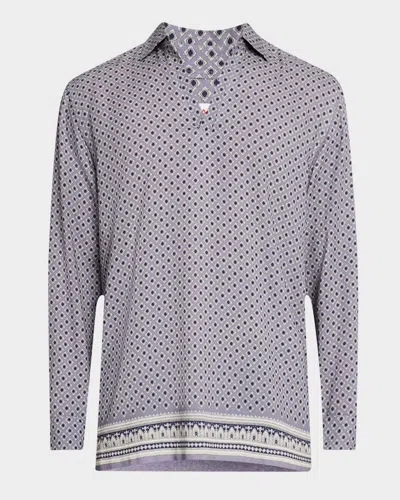 Orlebar Brown Men's Ridley Solmio Relaxed Pullover Shirt In Taro