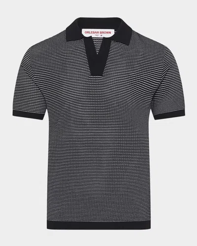 ORLEBAR BROWN MEN'S RODDY TWO-TONE SHORT-SLEEVE SHIRT