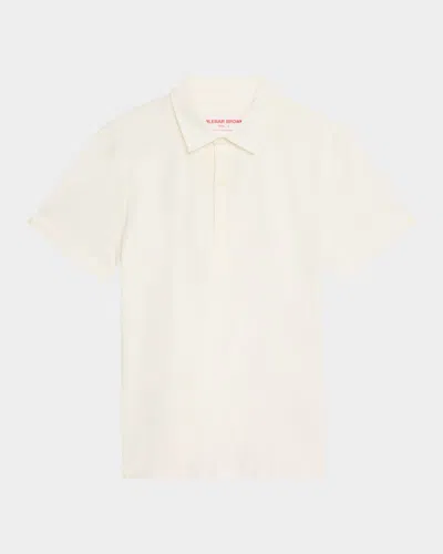 Orlebar Brown Men's Sebastian Cotton-silk Polo Shirt In Thasos Beach