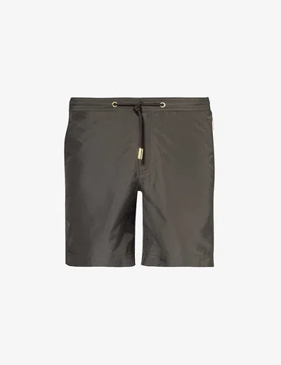 Orlebar Brown Mens Smoked Tea Bulldog Elasticated-waist Recycled-polyester Swim Shorts