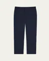 Orlebar Brown Men's Tailored Fit Italian Seersucker Flat-front Trousers In Blue