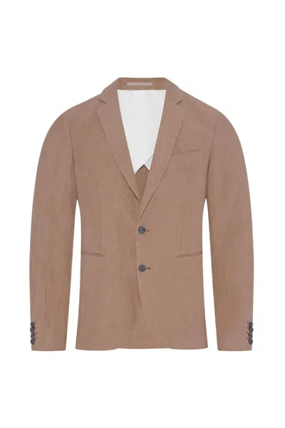 Orlebar Brown Men's Ullock Linen Blazer In Nomadic In Brown