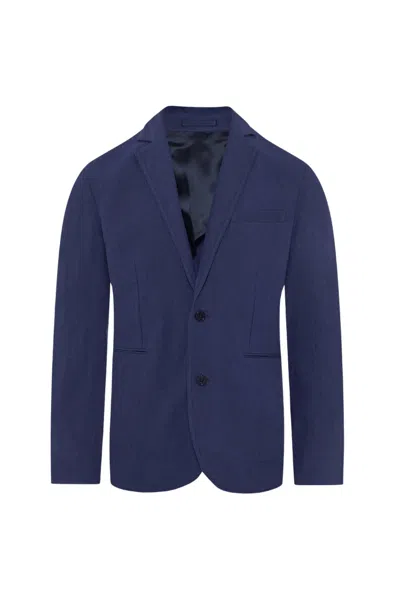 Orlebar Brown Men's Ullock Stitch Linen Blazer In Lagoon Blue