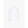 Orlebar Brown Giles Linen Textured Tailored Fit Button Down Shirt In White