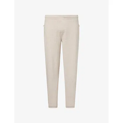 Orlebar Brown Mens Biscuit Melange Struma Slim-leg Cotton-jersey Jogging Bottoms Xl In Neutral