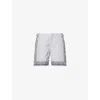 Orlebar Brown Mens White Sand Bulldog Gild Swim Shorts In White
