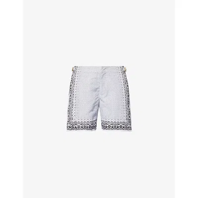Orlebar Brown Mens White Sand Bulldog Gild Swim Shorts