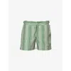 Orlebar Brown Mens  Setter Shore Striped Woven Swim Shorts
