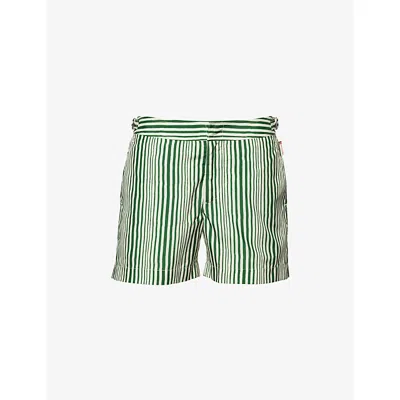 Orlebar Brown Mens  Setter Shore Striped Woven Swim Shorts