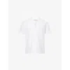 Orlebar Brown Mens Cloud Maitan Open-weave Cotton Shirt In White