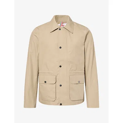 Orlebar Brown Mens Dwight Tailored Cotton Field Jacket Dijon In Neutral