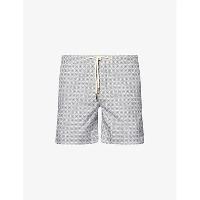 Orlebar Brown Mens Latte Ob Bulldog Solstice Swimsho In White