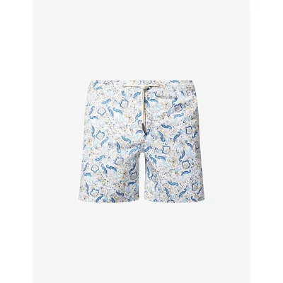 Orlebar Brown Mens Multi/blue Bulldog Fairground Printed Swim Shorts