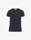Orlebar Brown Ob-t Tailored Crewneck Cotton-jersey T-shirt In Navy