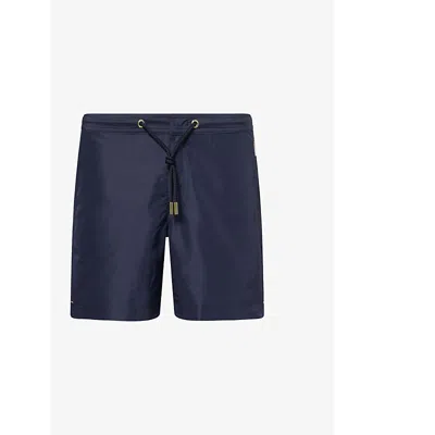 Orlebar Brown Mens Night Iris Bulldog Drawstring-waistband Swim Shorts