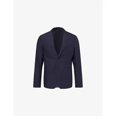 Orlebar Brown Mens  Mathis Notch-lapels Cotton-poplin Jacket In Purple