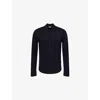 Orlebar Brown Mens Night Iris Sebastian Ls Lux Long-sleeves Wool Polo Shirt In Purple
