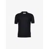 Orlebar Brown Mens  Horton Semi-sheer Silk-cotton Polo Shirt