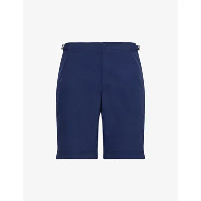 Orlebar Brown Mens Navy Dane Buckled-tab Swim Shorts