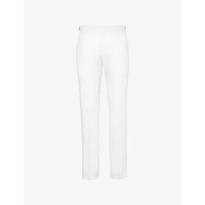 Orlebar Brown Cornell Linen Pants In White Sand
