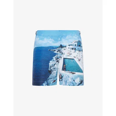 ORLEBAR BROWN MENS ROC POOL II HULTON PHOTOGRAPH-PRINT SWIM SHORTS