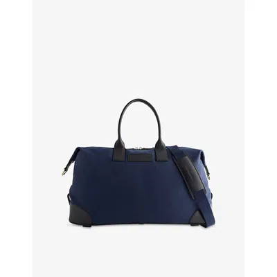 Orlebar Brown Mens Navy Weekend Away Cotton-canvas Travel Bag In Blue