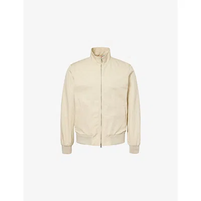 Orlebar Brown Mens Sabbia Alvaro High-neck Cotton-and-linen Jacket In Nude