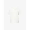 Orlebar Brown Mens Batten Open Crochet-knit Cotton Polo Shirt Sea Mist In Sea Mist