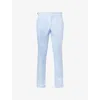 Orlebar Brown Mens Springwater Blue Griffon Straight-leg Linen Trousers In Blue