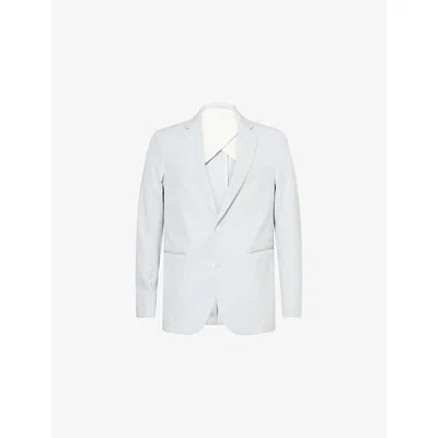 Orlebar Brown Mens Wave Blue/white Garret Striped Seersuck Cotton-blend Blazer