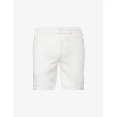 Orlebar Brown Mens White Sand Cornell Tailored-fit Italian Linen Shorts