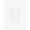 Orlebar Brown Horton Slim-fit Ribbed Mulberry Silk And Organic Cotton-blend Polo Shirt