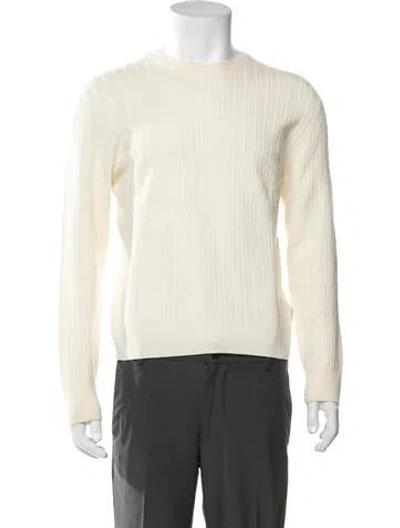 Pre-owned Orlebar Brown Merino Wool Crew Neck Pullover In Neutrals