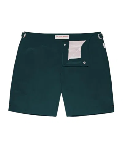 Orlebar Brown Mid-length Swim Short In Peli Green
