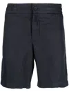 Orlebar Brown Mid-rise Linen Shorts In Blue
