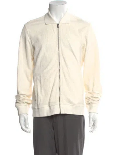 Pre-owned Orlebar Brown Mock Neck Long Sleeve Cardigan In Neutral