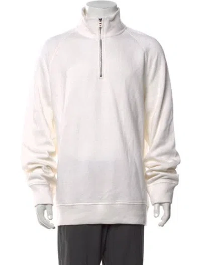 Pre-owned Orlebar Brown Mock Neck Long Sleeve Pullover W/ Tags In White