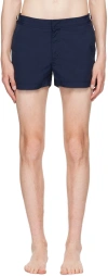 Orlebar Brown Springer Buckle-detail Swim Shorts In Navy