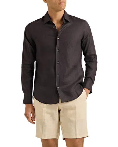 Orlebar Brown Norwich Italian 9 Linen Shorts In Brown
