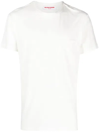 Orlebar Brown Sammy Garment-dyed Cotton-slub T-shirt In White