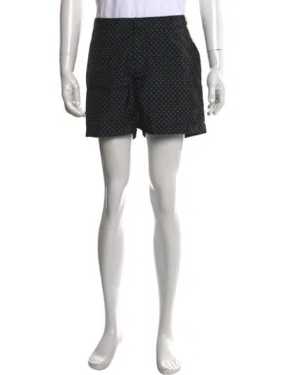 Pre-owned Orlebar Brown Polka Dot Print Flat Front Shorts W/ Tags In Black