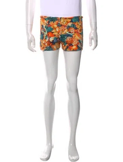 Pre-owned Orlebar Brown Printed Swim Trunks In Blue