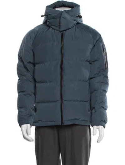 Pre-owned Orlebar Brown Puffer Coat In Blue