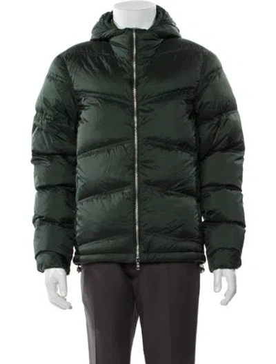 Pre-owned Orlebar Brown Puffer Coat W/ Tags In Green