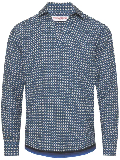 Orlebar Brown Ridley Shirt In Blue