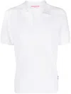 Orlebar Brown Roddy Perforated Polo Shirt In White