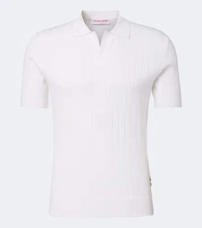 Orlebar Brown Roddy Polo Shirt In White