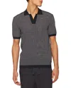 Orlebar Brown Roddy Striped Polo T-shirt In Night Iris/white